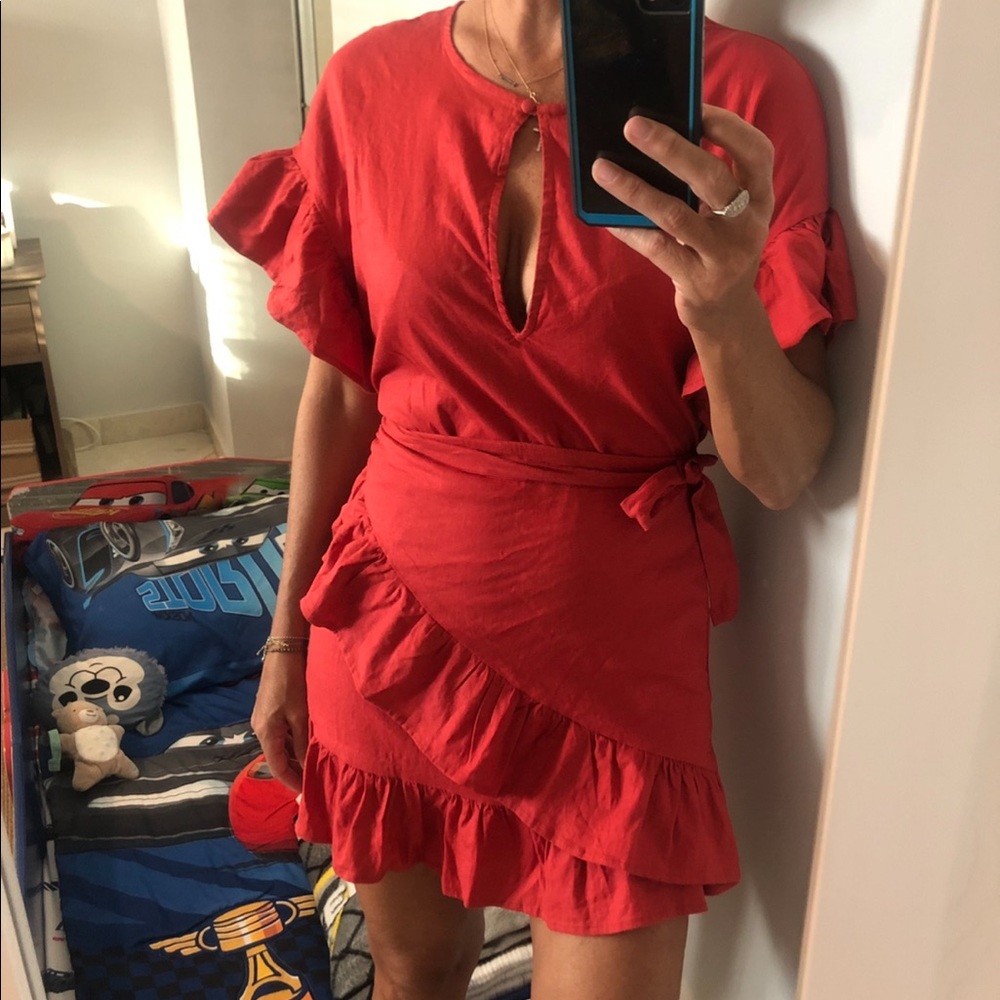 Anthropologie Tularosa Salmon Jenny Dress